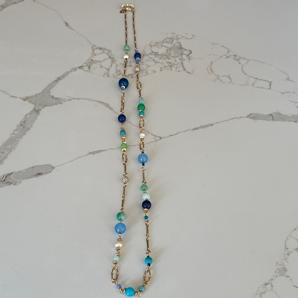 Elegant Multi-Color Beaded Necklace